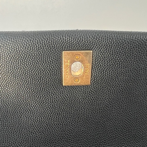 🚫SOLD🚫 Chanel Caviar Quilted Mini Coco Handle Flap Black - Picture 9 of 15